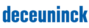 Blue bold wordmark reading 'decknick' on a black background (logo)
